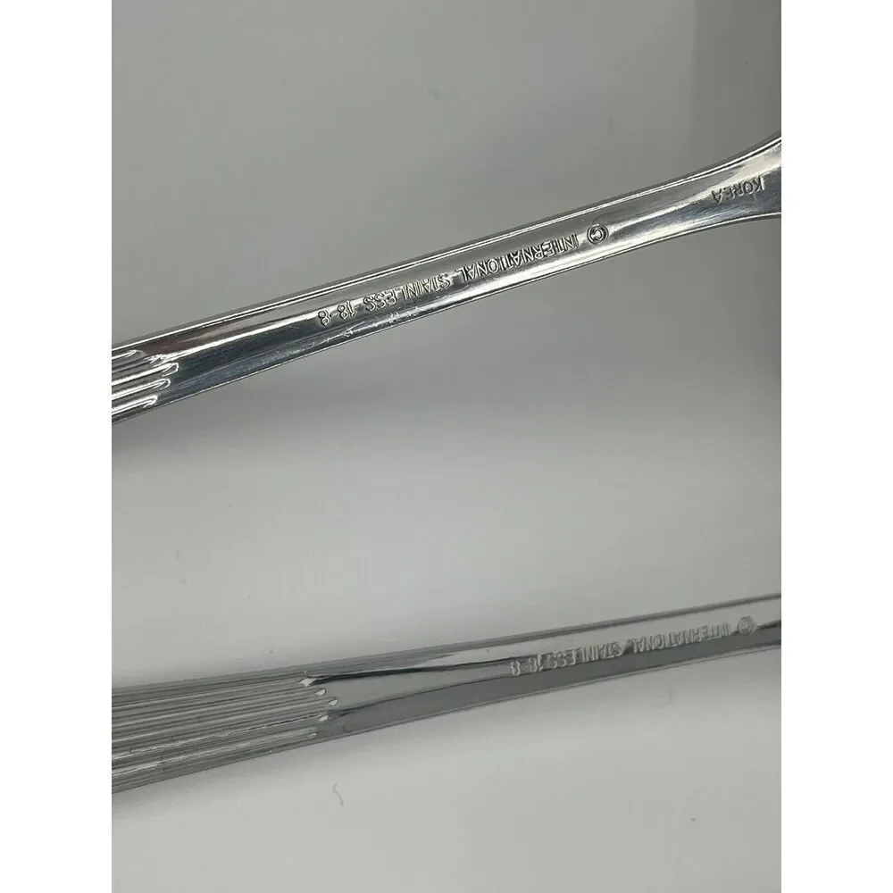 International Silver Tiara Serving Spoons Ladle Meat Fork Dinner Butter Knife